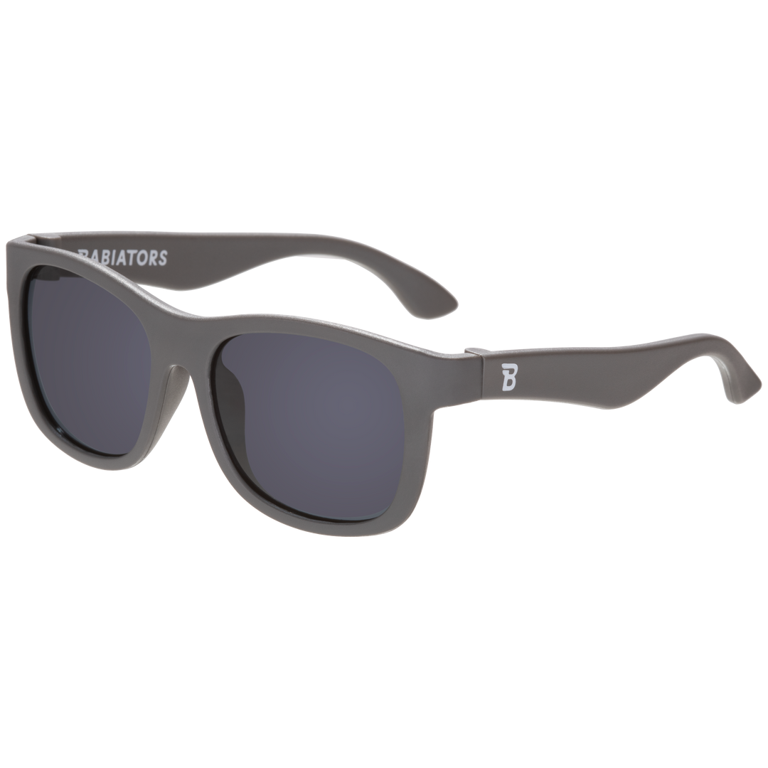 Galactic Grey Kids Navigator Sunglasses on Peggable Hangtag: Ages 3-5