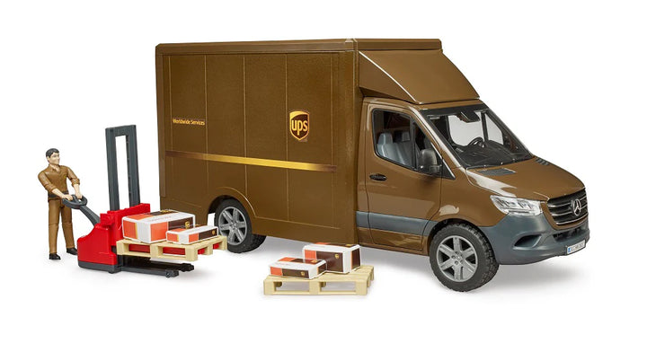 Bruder 02678 Mercedes-Benz Sprinter UPS with Driver and Accessories