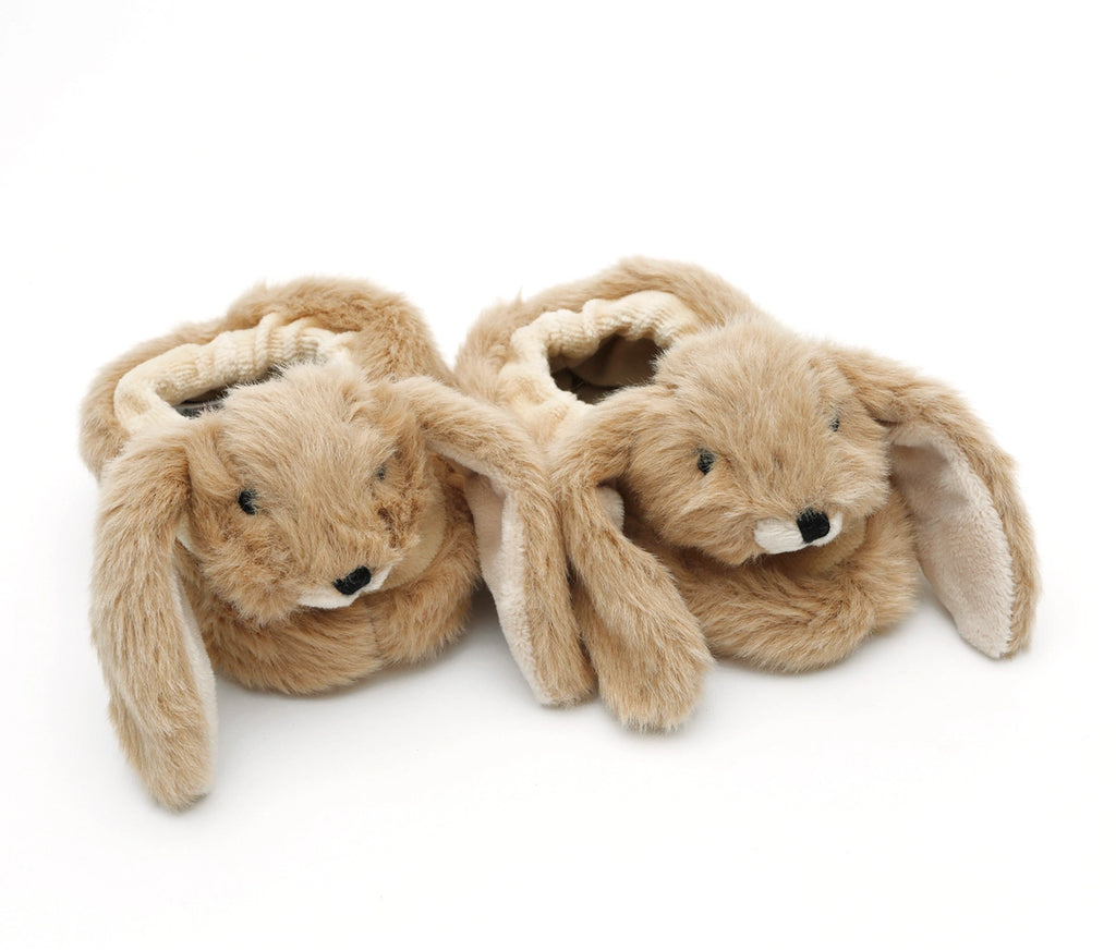Bunny Baby Soft Slippers Brown
