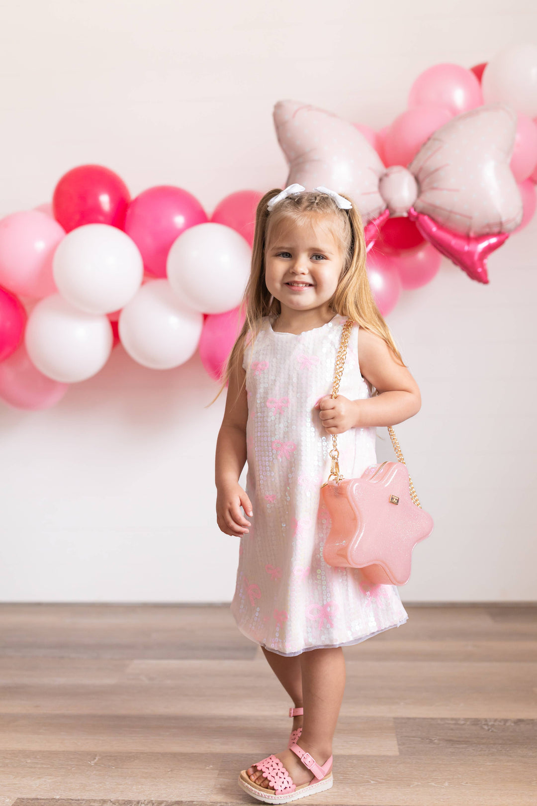 Taylor: Jelly Star Purse: Light Pink Sparkle