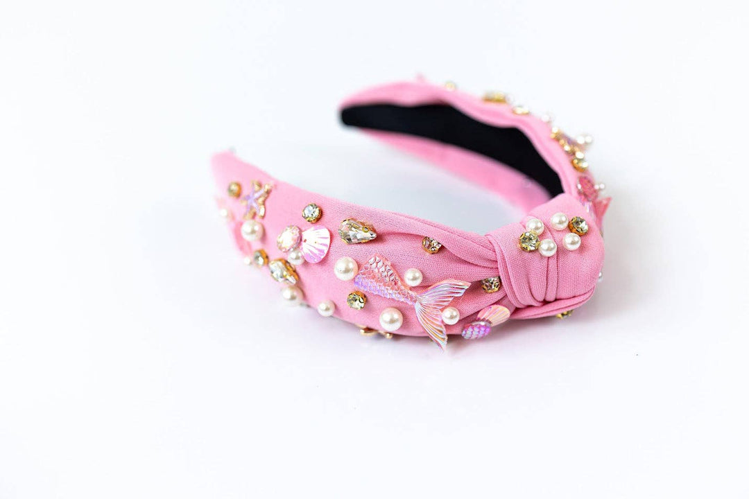 Beaded Headband - Mermaid (Pink)