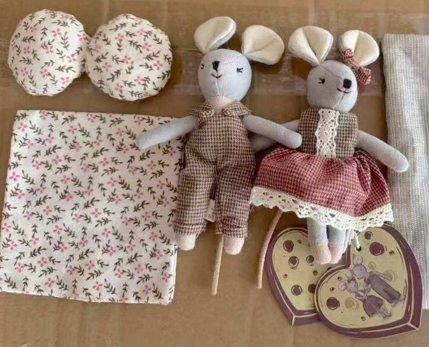 Mice couple in Cheese Town in a Box