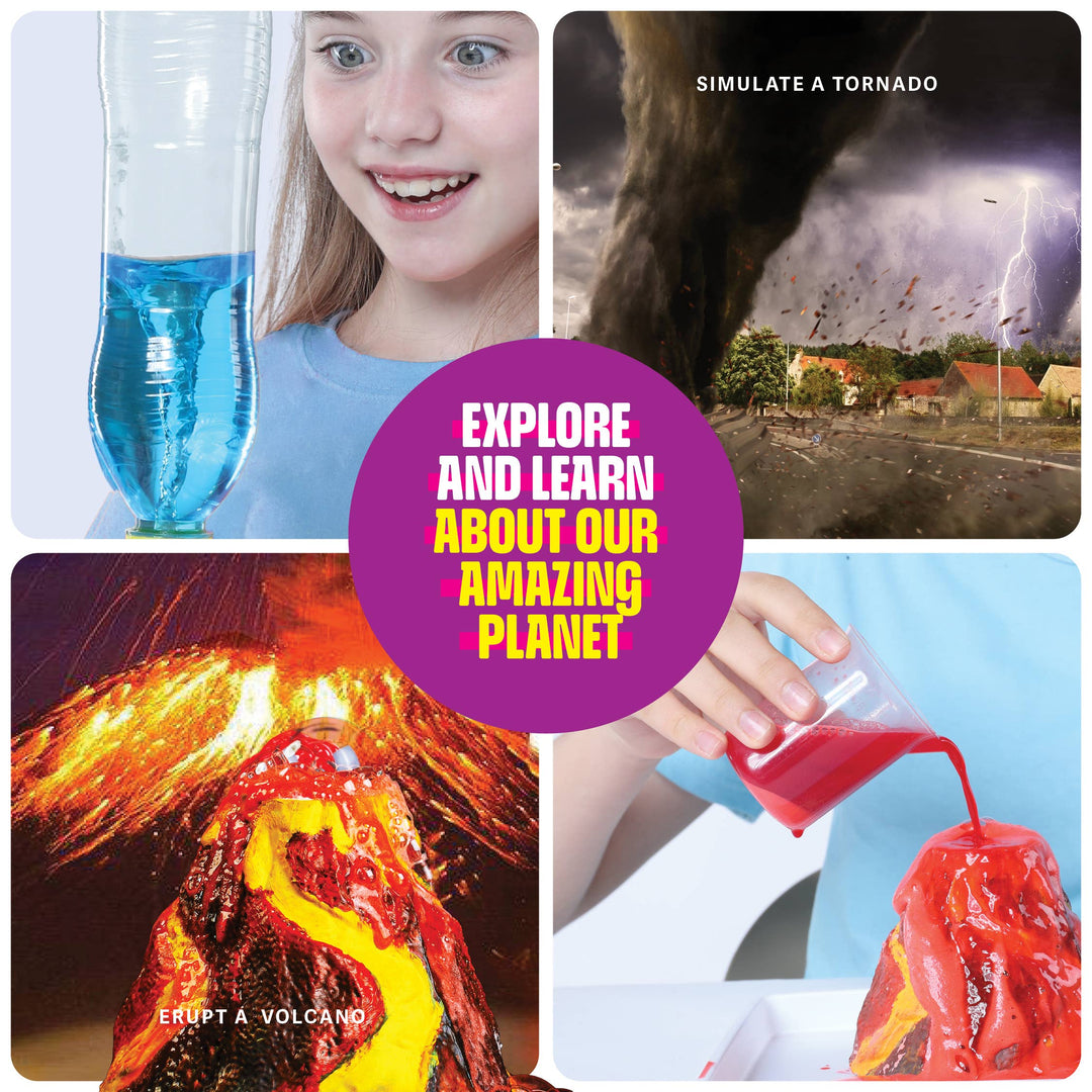 Earth Science Kit for Kids - Volcano Tornado Experiments Kit