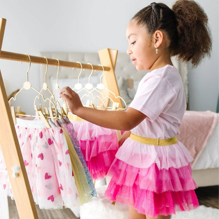 Pink Petal Tutu - Dress Up Skirt - Kids  Tutu: 2-4Y