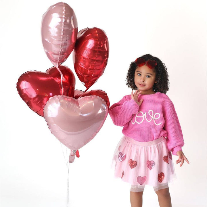 Sequin Heart Valentine's Day Tutu - Girls Clothes: 4-6Y