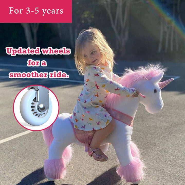 PonyCycle Ride-On Pink Unicorn Model U for age 3-5