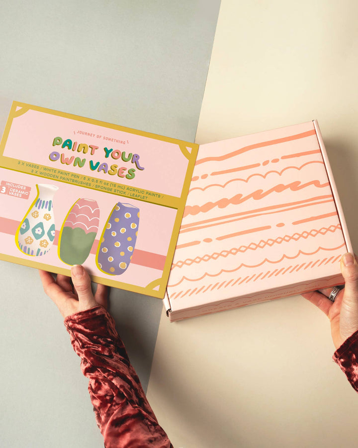 Paint Your Own Vase Kit - DIY Ceramic Vase Painting Set