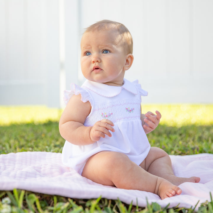 Spring Meadow Smocked Pima Bubble