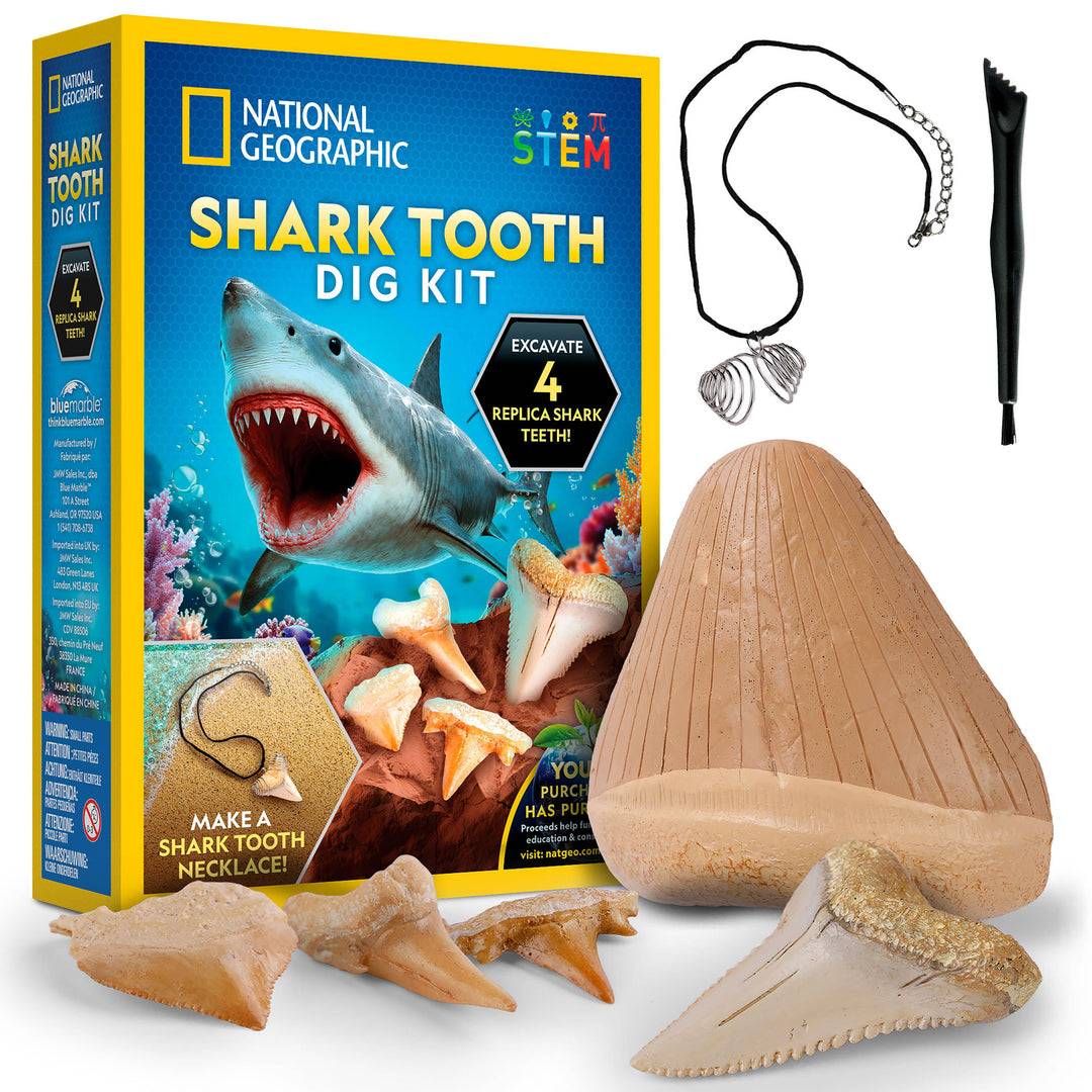 National Geographic Replica Shark Tooth Dig Kit