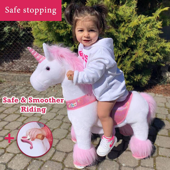 PonyCycle Ride-On Pink Unicorn Model U for age 3-5