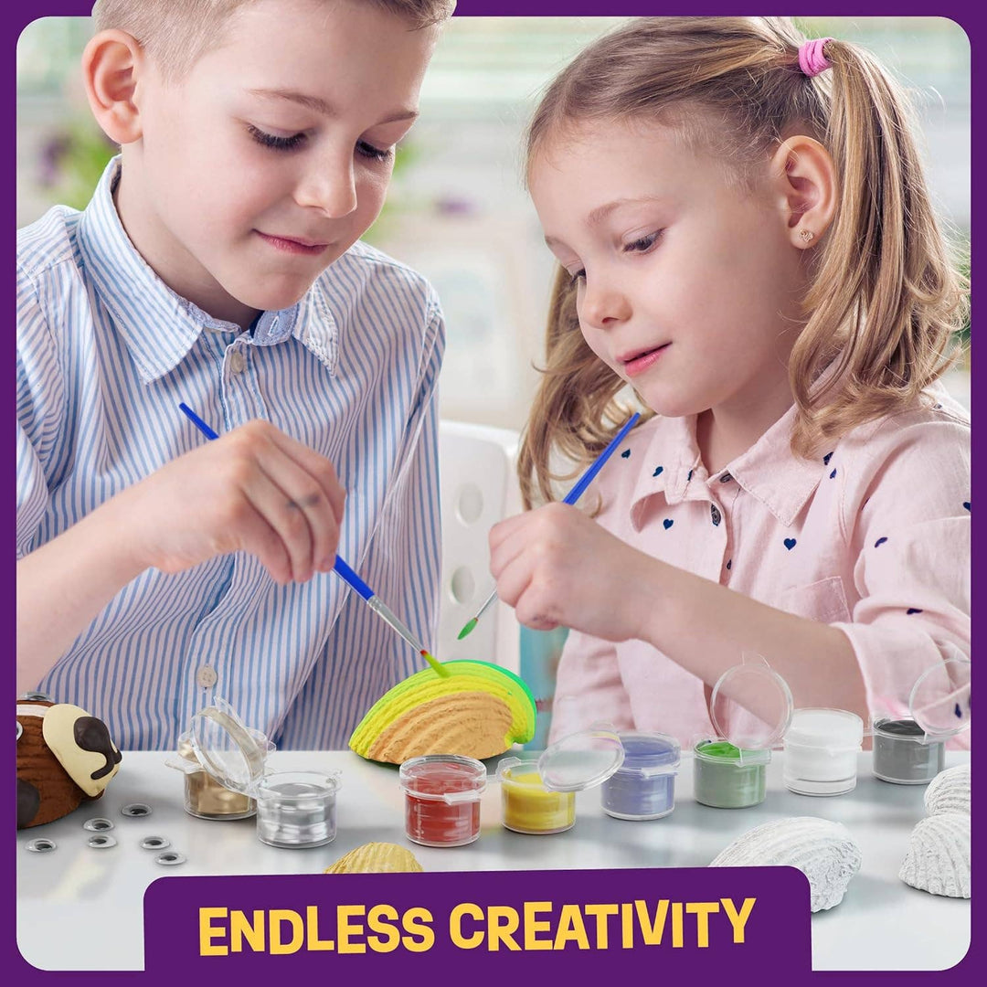 Sea Shell Painting Kit - Arts & Crafts for Boys and Girls