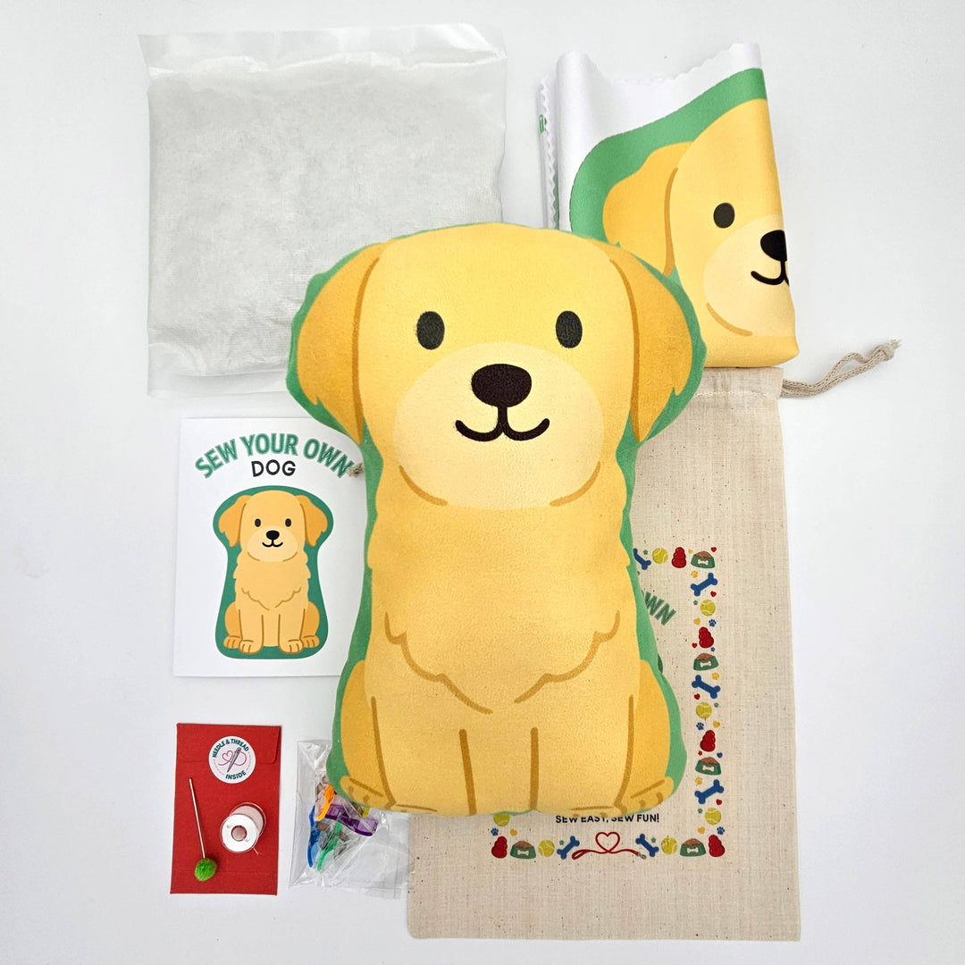 DIY Dog Sewing Kit - Golden Retriever: COMPLETE KIT
