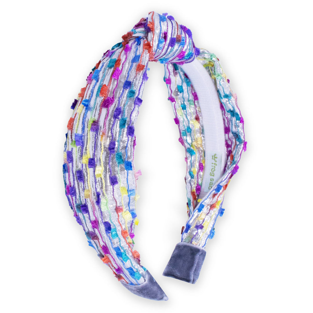 Kids Knot Headband - Confetti Hair Accessories for Girls: Aqua