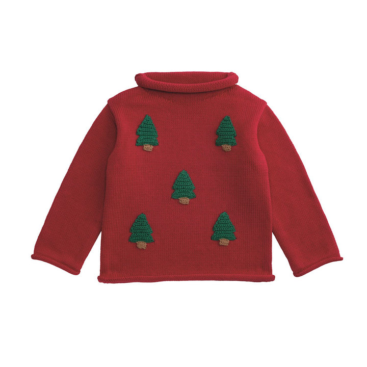 Christmas Tree Roll Neck Sweater