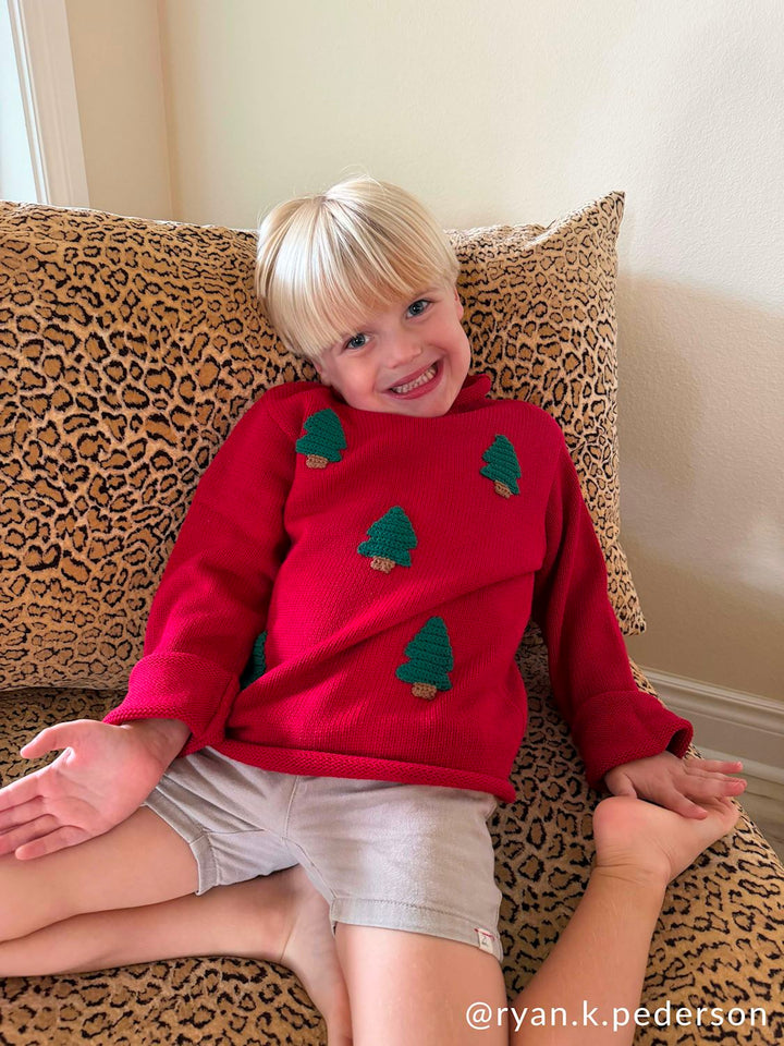 Christmas Tree Roll Neck Sweater