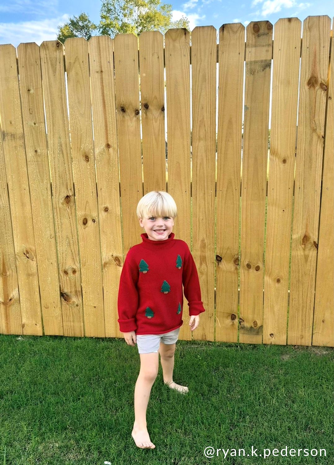 Christmas Tree Roll Neck Sweater