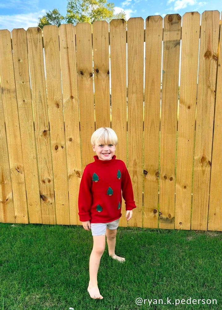 Christmas Tree Roll Neck Sweater