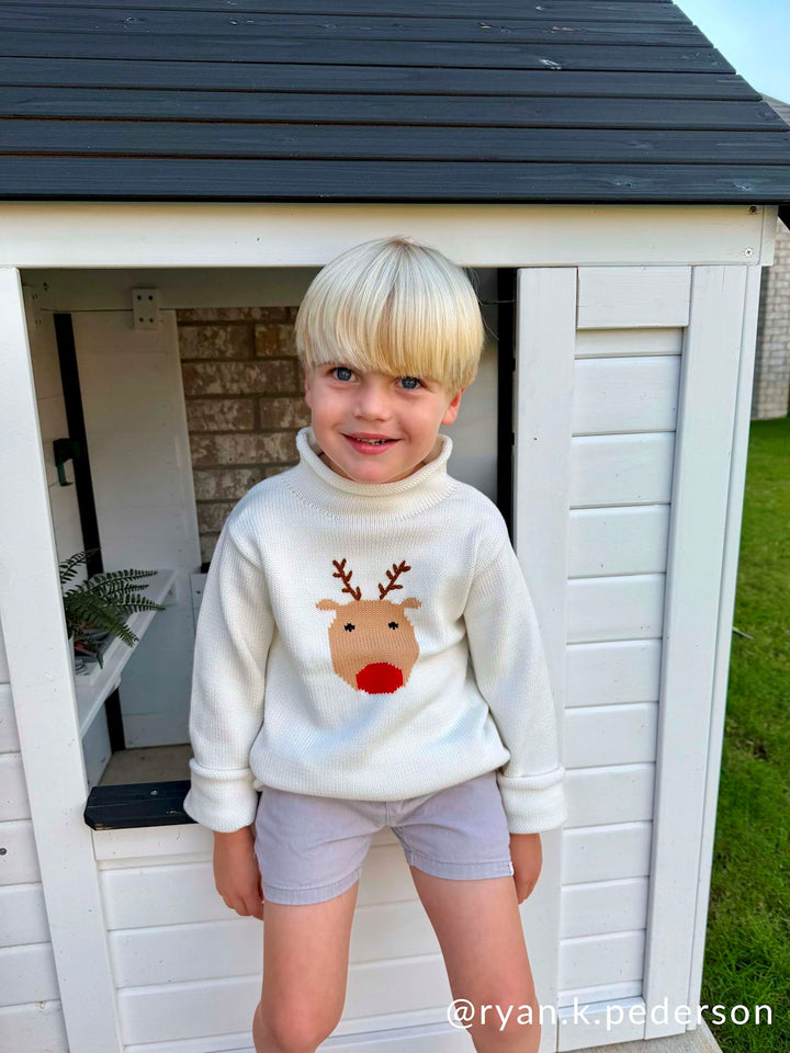 Reindeer Roll Neck Sweater