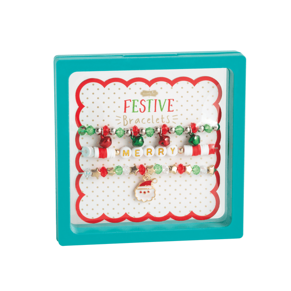 Santa Beaded Bracelet Set