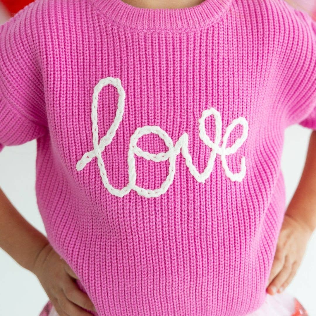 Love Valentine's Day Knit Sweater -5/6Y