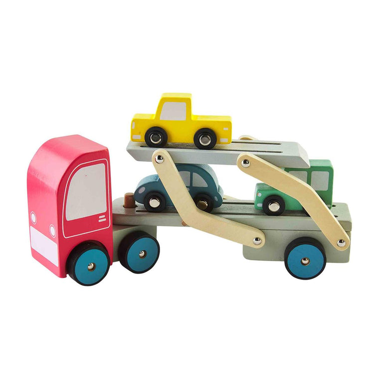 Wood Car Carrier Set