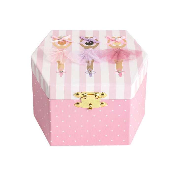 Three Ballerinas Musical Jewelry Box