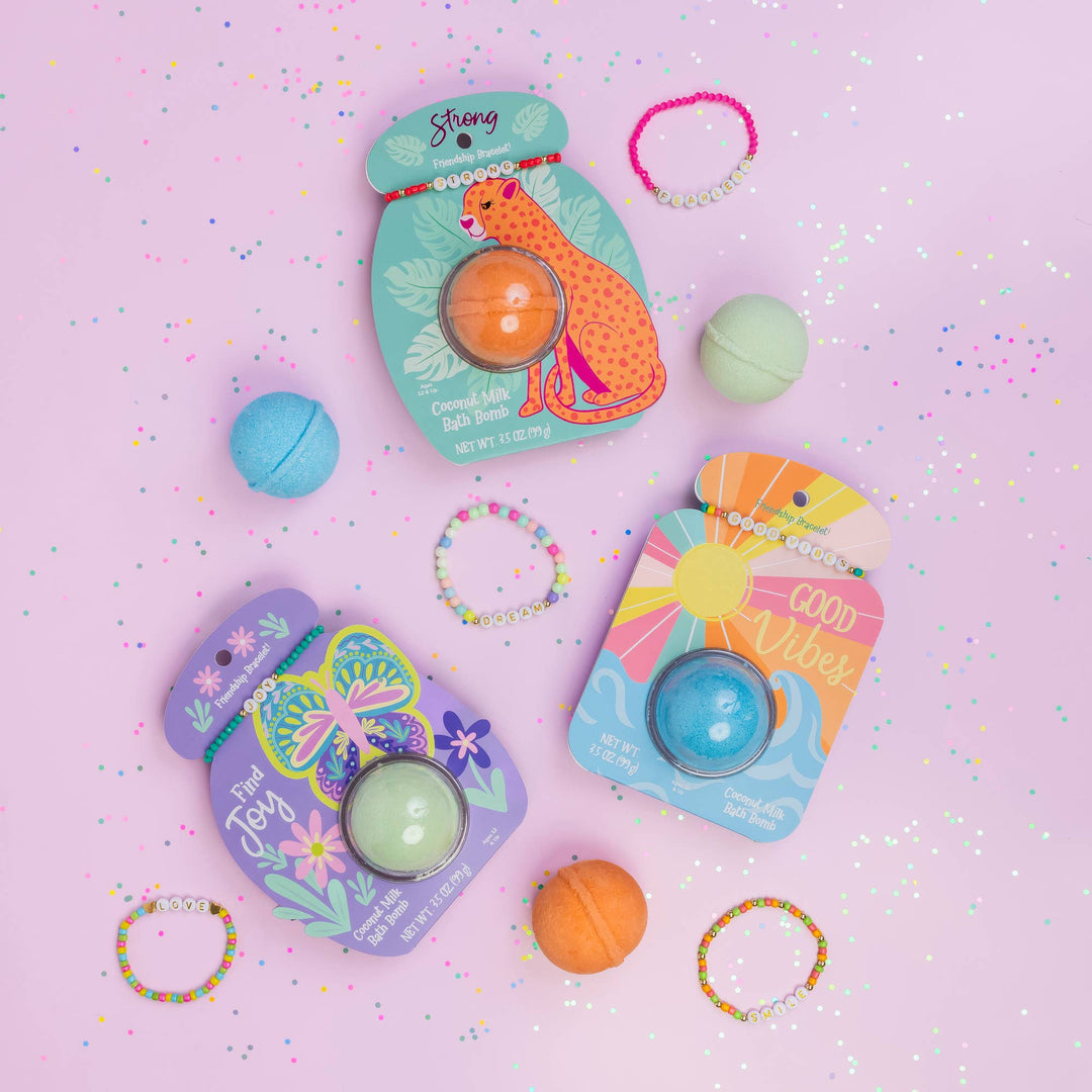 Friendship Bracelet Bath Bomb - Find Joy | Forever Young Collection