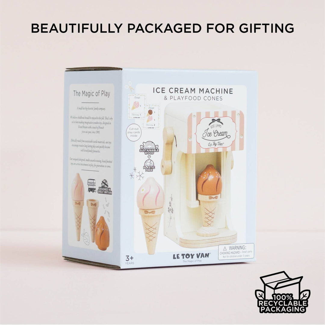 Ice Cream Machine & Play Food Cones