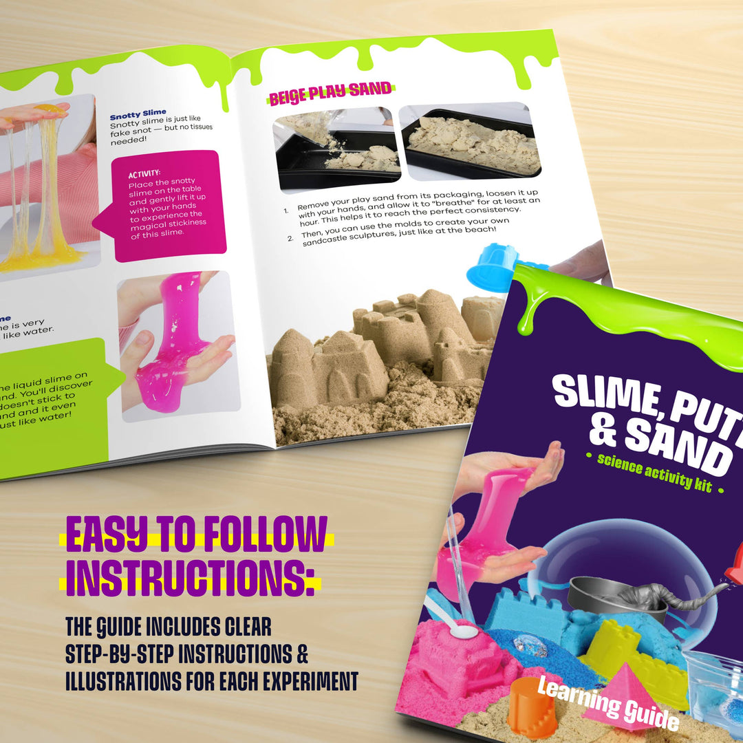 Sand Putty Sensory Science-Slime, Putty & Sand Sensory Science Kit – Nantucket Kids
