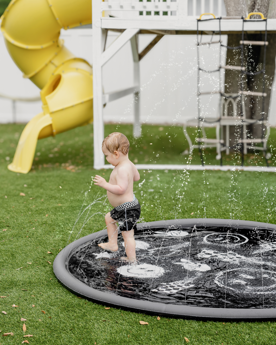 Sprinkler Splash Pad for Kids - Oversized Backyard Sprinkler: Surf Paradise