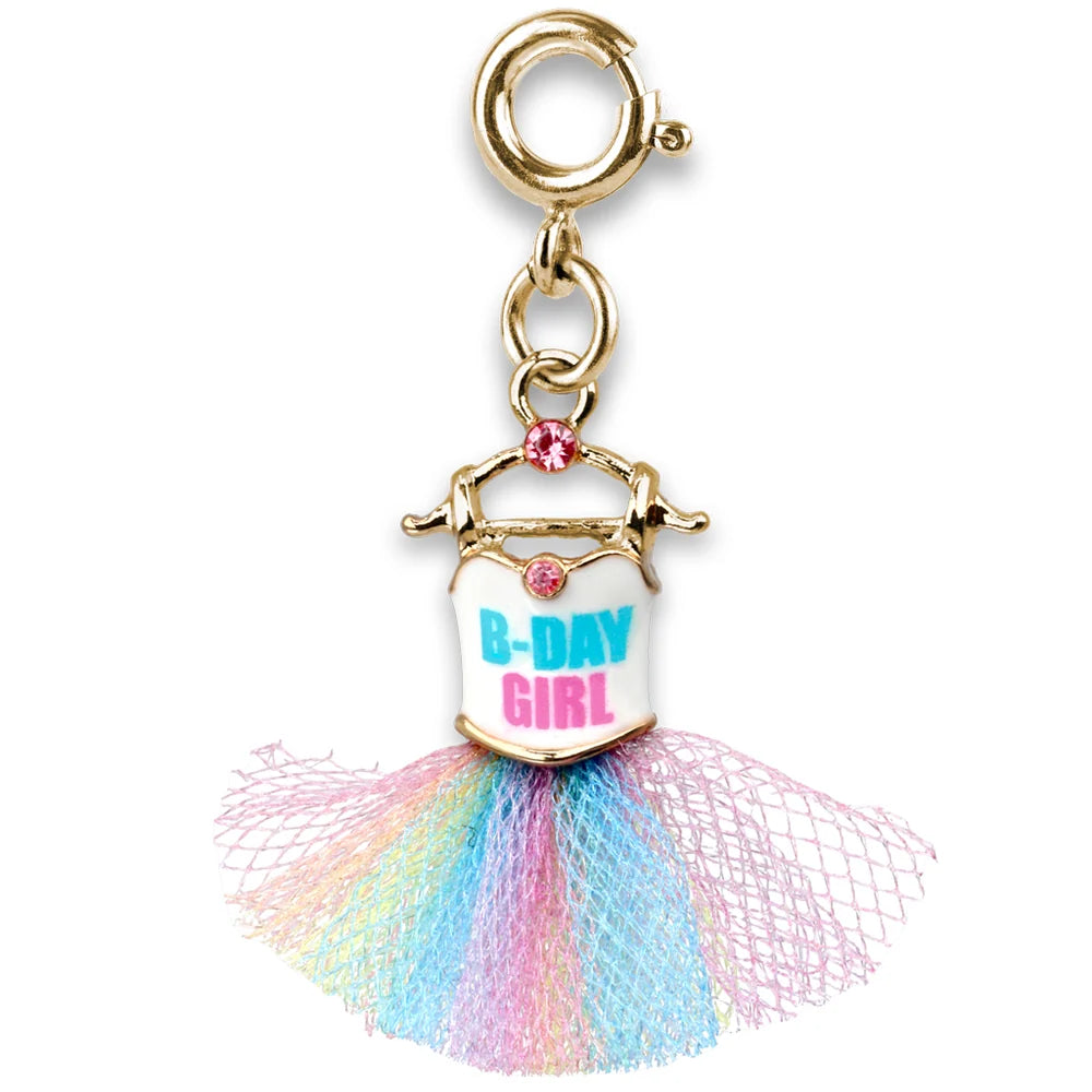 Gold B-Day Girl Tutu Charm