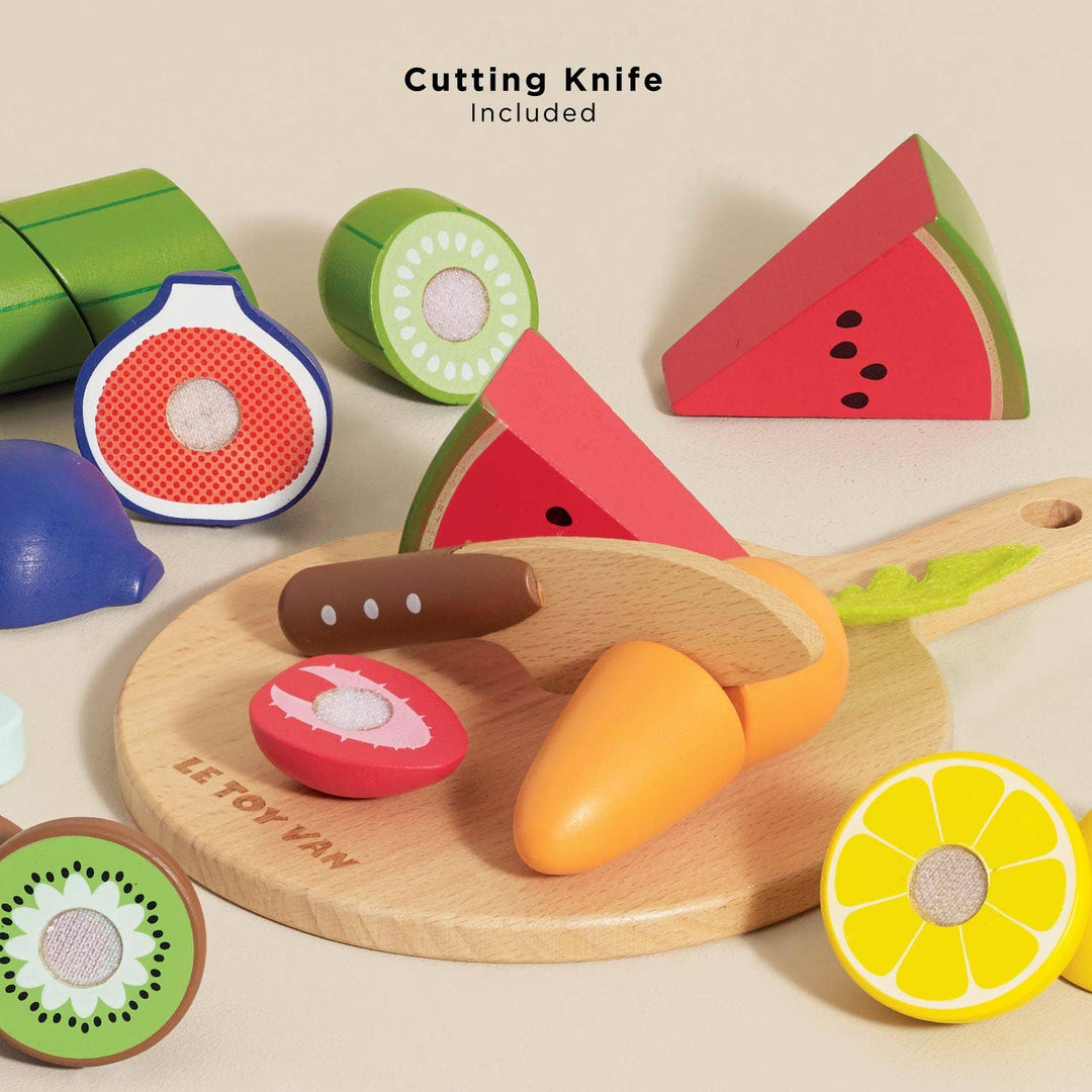 Wooden Chopping Board &amp; Sliceable Play Food
