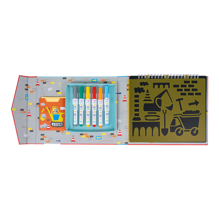 Construction Chalkboard Sketchbook