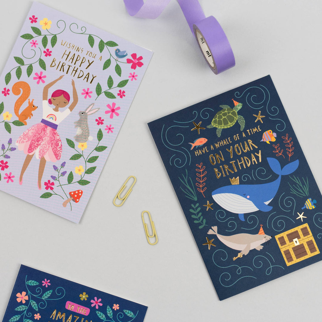 Whale of a Time Birthday Card For Kids | Fun Children’s Card