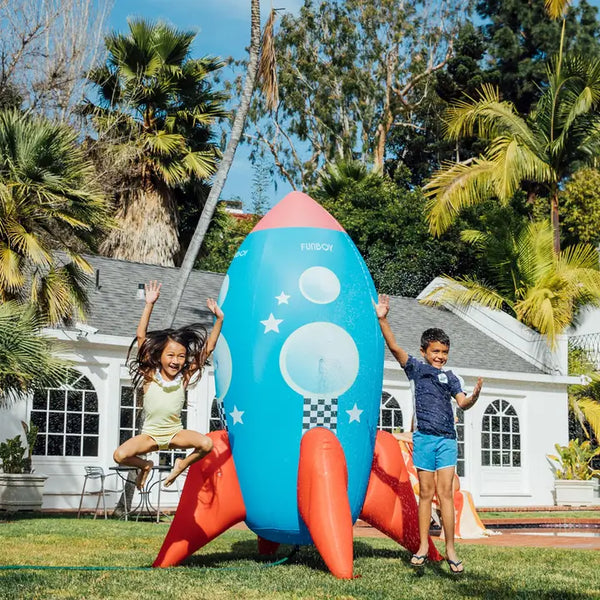 Inflatable Backyard Rocketship Sprinkler - Nantucket Kids