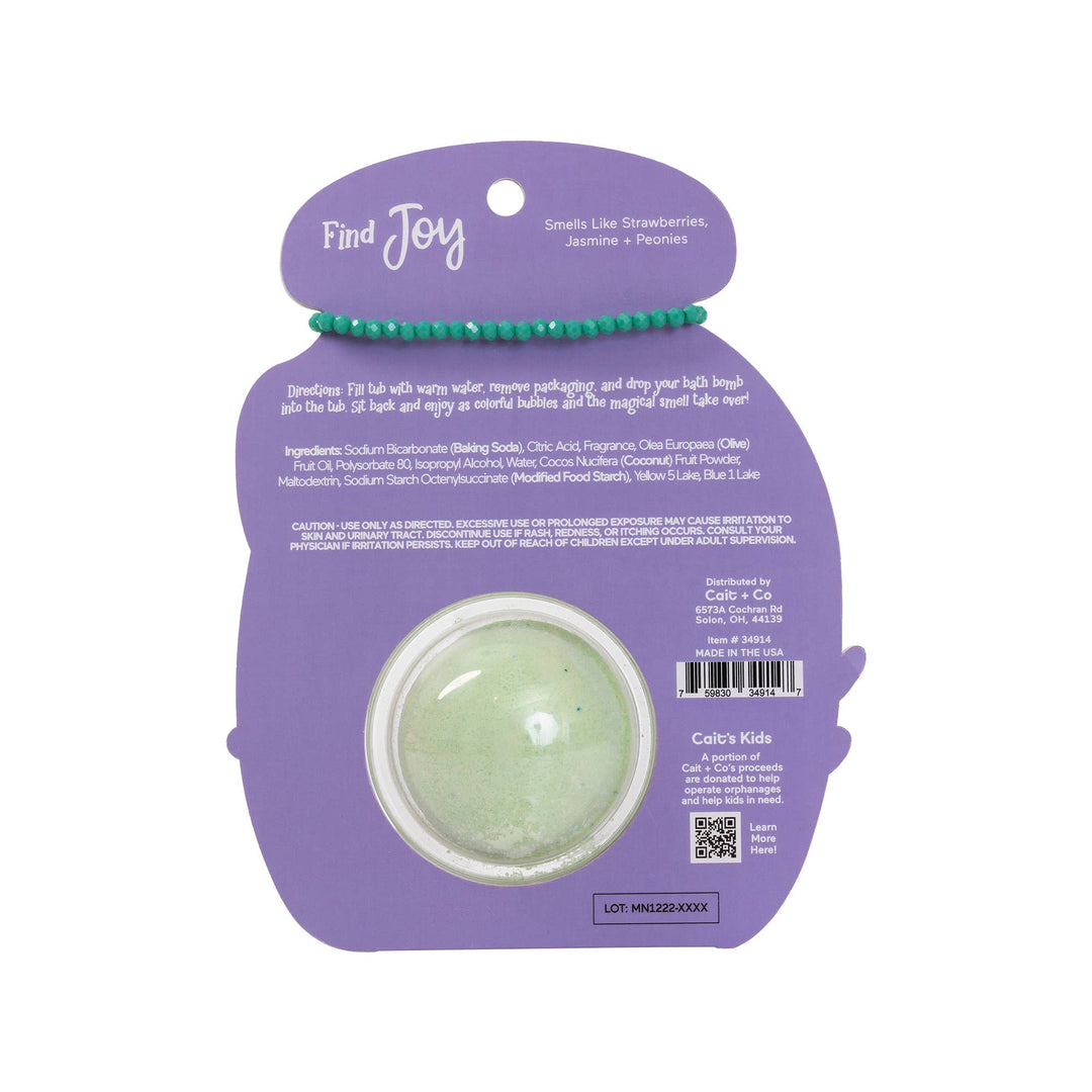Friendship Bracelet Bath Bomb - Find Joy | Forever Young Collection