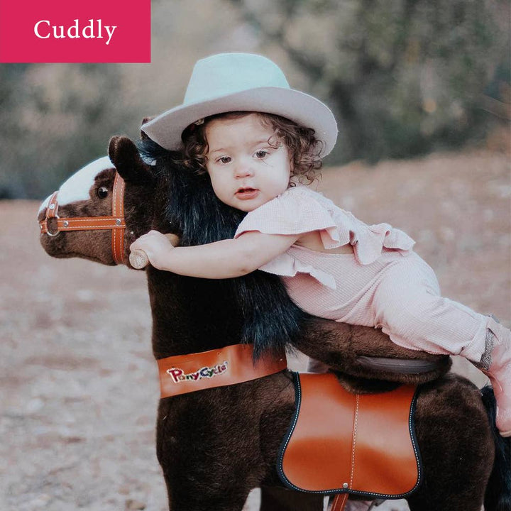 PonyCycle Ride-On Chocolate Brown Horse Model U for age 3-5