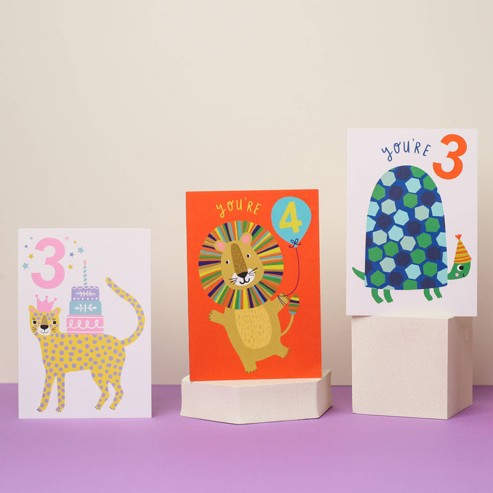 Age 3 Tortoise Birthday Card | Children’s Birthday Card