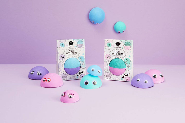 Twin bath bomb: Blue/Purple