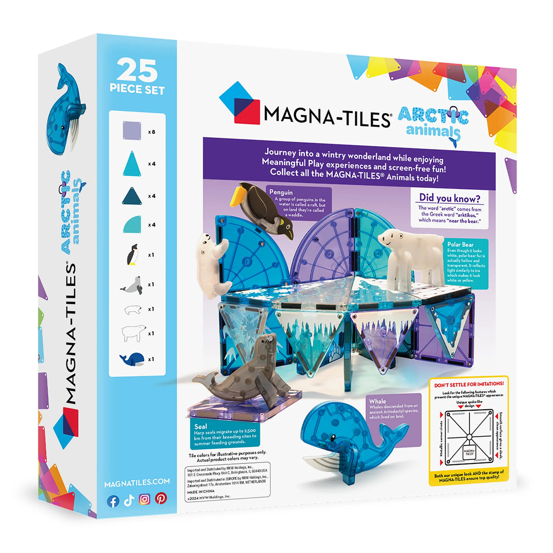 MAGNA-TILES Arctic Animals 25 Piece Set