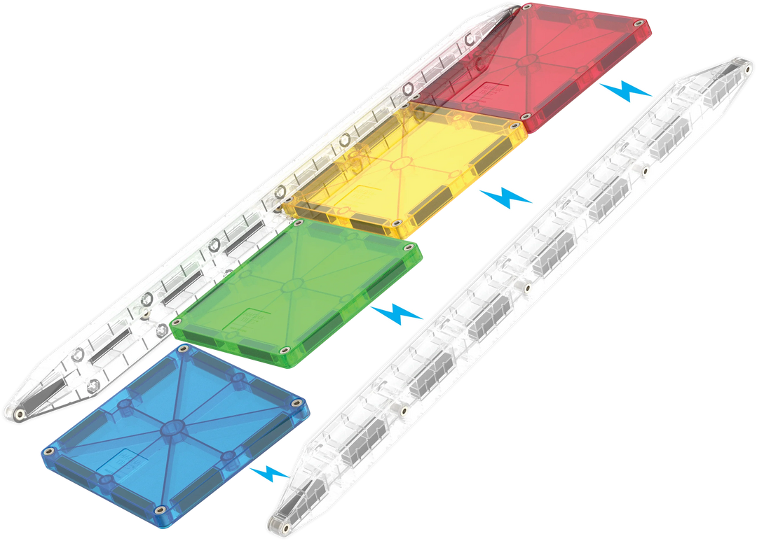 MAGNA-TILES Rail Racers Deluxe™ 90 Piece Set