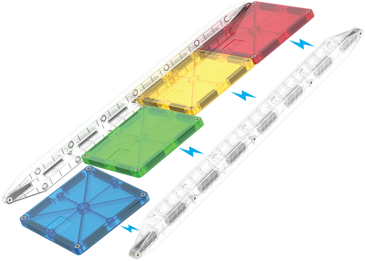 MAGNA-TILES Rail Racers Deluxe™ 90 Piece Set