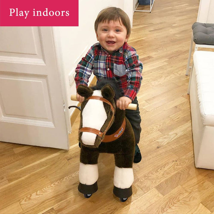 PonyCycle Ride-On Chocolate Brown Horse Model U for age 3-5