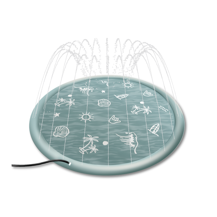 Sprinkler Splash Pad for Kids - Oversized Backyard Sprinkler: Surf Paradise