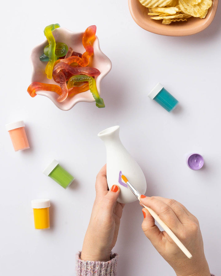 Paint Your Own Vase Kit - DIY Ceramic Vase Painting Set