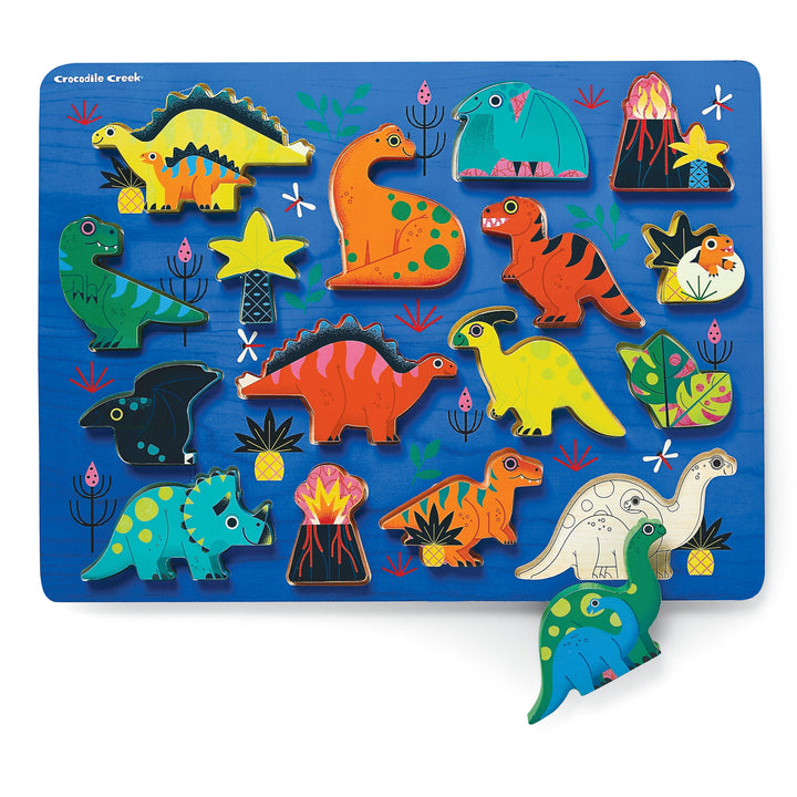Let's Play 16 pc Wood Puzzle/Dinosaurs