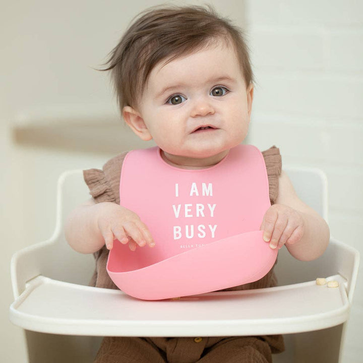 Very Busy Wonder Bib: Pink