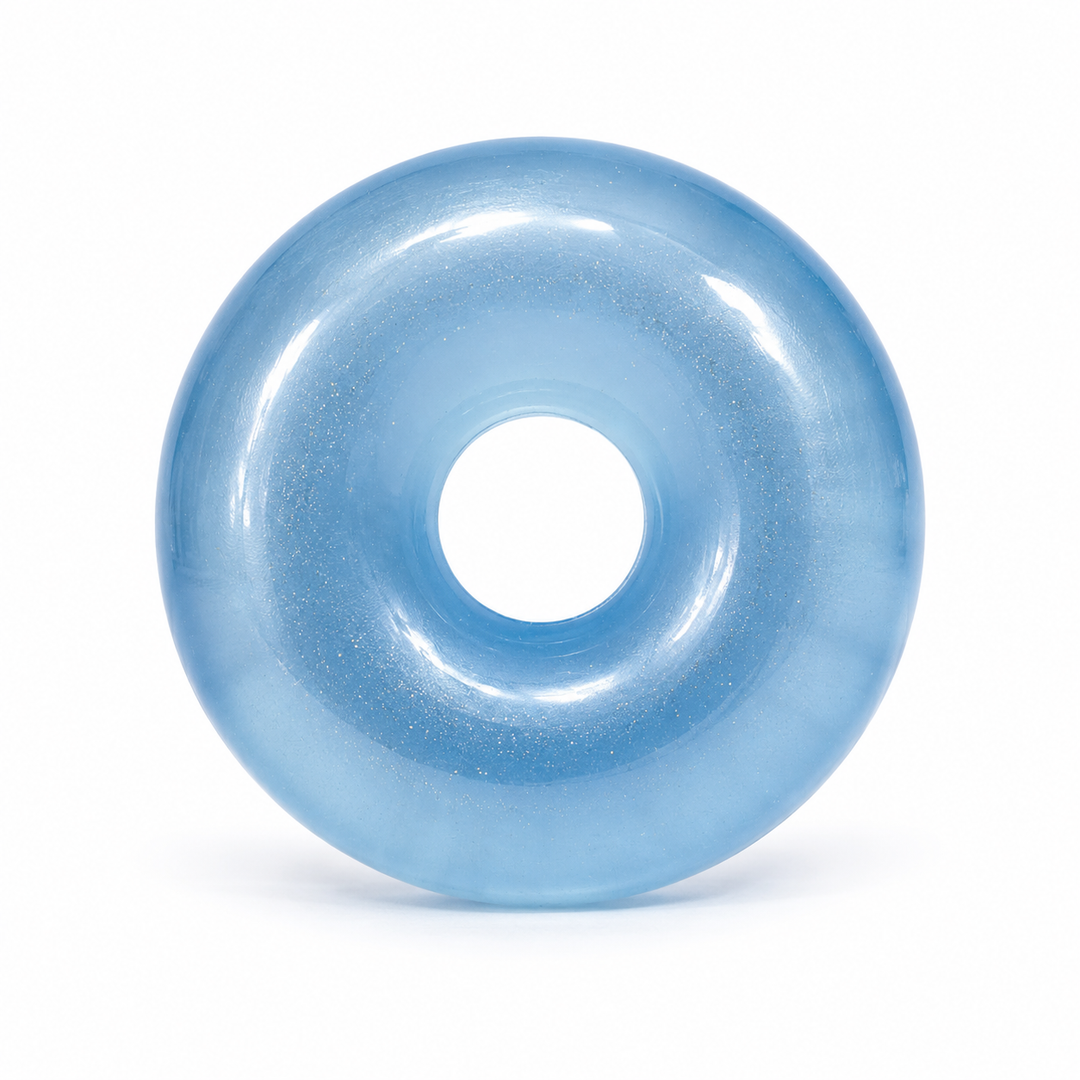FEELZiES™ Jelly Donut Squishy™ – Wearable Sensory Fidget: Grape Glaze