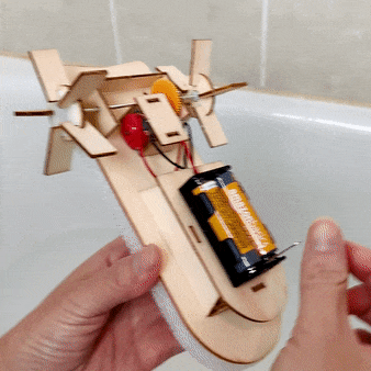 Paddlewheel Boat DIY Kit, Educational STEM Toy, DIY Kit