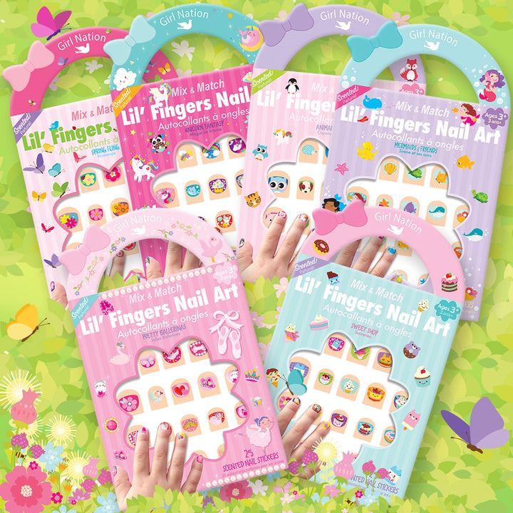 Lil' Fingers Nail Art Stickers- Animal Friends